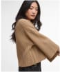 Women's Barbour Lilian Knitted Jumper - Military Brown