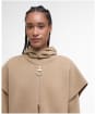 Women's Barbour Martha Sleeveless Zip Through Knitted Vest - Military Brown