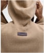 Women's Barbour Evette Knitted Hoodie - Military Brown