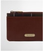 Women's Barbour Alder Leather Card Holder - Brown / Classic