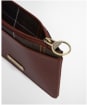 Women's Barbour Alder Leather Card Holder - Brown / Classic