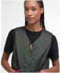 Women's My Barbour Reversible Liner - Sage / Zeni Pink