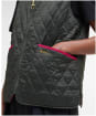 Women's My Barbour Reversible Liner - Sage / Zeni Pink