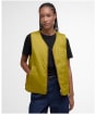 Women's My Barbour Reversible Liner - Aubergine / Pollen