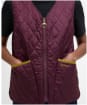Women's My Barbour Reversible Liner - Aubergine / Pollen