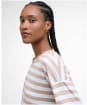 Women's Barbour Bede Oversized Top - Pale Camel Stripe