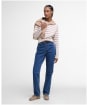 Women's Barbour Bede Oversized Top - Pale Camel Stripe