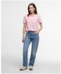 Women's Barbour Ferryside Top - Coral Stripe