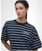 Women's Barbour Faye Top - Navy Stripe