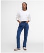 Women's Barbour Bede Oversized Crew Sweatshirt - Cloud