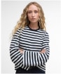 Women's Barbour Robyn Sweatshirt - Dark Navy Stripe