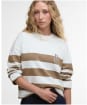 Women's Barbour Faye Sweatshirt - MILITARY BROWN S
