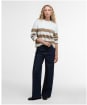 Women's Barbour Faye Sweatshirt - MILITARY BROWN S