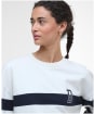 Women's Barbour Faye Sweatshirt - Cloud / Navy Stripe