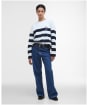 Women's Barbour Faye Sweatshirt - Cloud / Navy Stripe