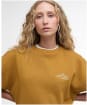 Women's Barbour Harper Sweatshirt - Mustard