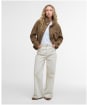 Women's Barbour Mabel Fleece - Military Brown