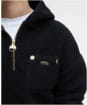 Women's Barbour International Lola Fleece Hoodie - Black