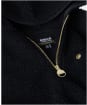 Women's Barbour International Lola Fleece Hoodie - Black