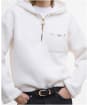 Women's Barbour International Lola Fleece Hoodie - Off White