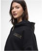 Women's Barbour International Lana Zip Hoodie - Black