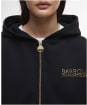 Women's Barbour International Lana Zip Hoodie - Black