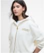 Women's Barbour International Lana Zip Hoodie - Off White
