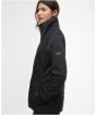 Women's Barbour International Kya Quilted Sweater Jacket - Black