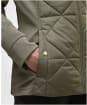 Women's Barbour International Kya Quilted Sweater Jacket - Dusky Khaki