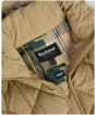Women's Barbour Kirkton Puffer Jacket - Military Brown / Ancient Tartan