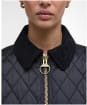 Women's Barbour Fitted Beadnell Quilted Jacket - Black / Classic Tartan