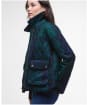 Women's Barbour Loudon Quilted Jacket - Black Watch Tartan
