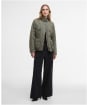 Women's Barbour International Halsey Quilted Jacket - DUSKY KHAKI/JASM