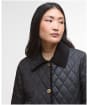 Women's Barbour Marla Quilted Jacket - Black / Classic Tartan