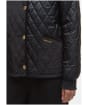 Women's Barbour Marla Quilted Jacket - Black / Classic Tartan