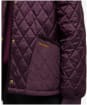 Women's Barbour Marla Quilted Jacket - Blak Cherry / Dark Brown / Muted Tartan