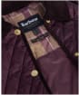 Women's Barbour Marla Quilted Jacket - Blak Cherry / Dark Brown / Muted Tartan