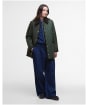 Women's Barbour Meryl Quilted Jacket - Olive / Ancient Tartan