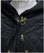 Women's Barbour Hilary Quilted Jacket - Black / Classic Tartan