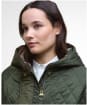 Women's Barbour Hilary Quilted Jacket - Olive / Ancient Tartan