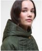 Women's Barbour Hilary Quilted Jacket - Olive / Ancient Tartan