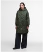 Women's Barbour Hilary Quilted Jacket - Olive / Ancient Tartan