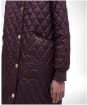 Women's Barbour Hilary Quilted Jacket - Blak Cherry / Dark Brown / Muted Tartan