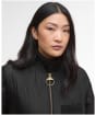 Women's Barbour Leonie Quilted Jacket - Black / Classic Tartan