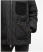 Women's Barbour Leonie Quilted Jacket - Black / Classic Tartan