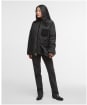 Women's Barbour Leonie Quilted Jacket - Black / Classic Tartan