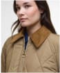 Women's Barbour Martha Quilted Jacket - Military Brown / Ancient Tartan