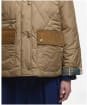 Women's Barbour Martha Quilted Jacket - Military Brown / Ancient Tartan