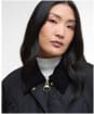 Women's Barbour Martha Quilted Jacket - Black / Classic Tartan