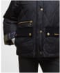 Women's Barbour Martha Quilted Jacket - Black / Classic Tartan